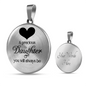 Precious Daughter Necklace Circle Pendant Stainless Steel or 18k Gold 18-22-Express Your Love Gifts