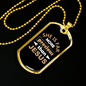 Precious Jesus Christian Necklace Stainless Steel or 18k Gold Dog Tag 24" Chain-Express Your Love Gifts