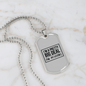 Pretty Big Deal Necklace Stainless Steel or 18k Gold Dog Tag 24" Chain-Express Your Love Gifts