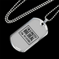Pretty Big Deal Necklace Stainless Steel or 18k Gold Dog Tag 24" Chain-Express Your Love Gifts