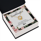 Pretty Granddaughter Infinity Knot Necklace Message Card-Express Your Love Gifts