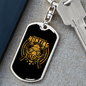 Problem Solve Hunter'S Keychain Gift Stainless Steel or 18k Gold Dog Tag Keyring-Express Your Love Gifts