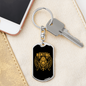 Problem Solve Hunter'S Keychain Gift Stainless Steel or 18k Gold Dog Tag Keyring-Express Your Love Gifts