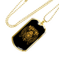 Problem Solve Hunting Necklace Stainless Steel or 18k Gold Dog Tag 24" Chain-Express Your Love Gifts