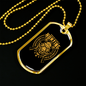 Problem Solve Hunting Necklace Stainless Steel or 18k Gold Dog Tag 24" Chain-Express Your Love Gifts