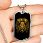 Problem Solve Hunting Necklace Stainless Steel or 18k Gold Dog Tag 24" Chain-Express Your Love Gifts