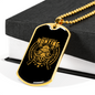 Problem Solve Hunting Necklace Stainless Steel or 18k Gold Dog Tag 24" Chain-Express Your Love Gifts