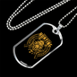 Problem Solve Hunting Necklace Stainless Steel or 18k Gold Dog Tag 24" Chain-Express Your Love Gifts