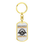 Problem Solving Is Hunter'S Keychain Gift Stainless Steel or 18k Gold Dog Tag Keyring-Express Your Love Gifts