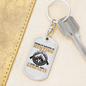 Problem Solving Is Hunter'S Keychain Gift Stainless Steel or 18k Gold Dog Tag Keyring-Express Your Love Gifts