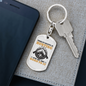 Problem Solving Is Hunter'S Keychain Gift Stainless Steel or 18k Gold Dog Tag Keyring-Express Your Love Gifts