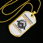 Problem Solving Is Hunting Necklace Stainless Steel or 18k Gold Dog Tag 24" Chain-Express Your Love Gifts
