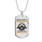 Problem Solving Is Hunting Necklace Stainless Steel or 18k Gold Dog Tag 24" Chain-Express Your Love Gifts