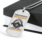 Problem Solving Is Hunting Necklace Stainless Steel or 18k Gold Dog Tag 24" Chain-Express Your Love Gifts