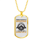 Problem Solving Is Hunting Necklace Stainless Steel or 18k Gold Dog Tag 24" Chain-Express Your Love Gifts