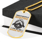 Problem Solving Is Hunting Necklace Stainless Steel or 18k Gold Dog Tag 24" Chain-Express Your Love Gifts