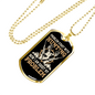 Problem Starts With Hunting Necklace Stainless Steel or 18k Gold Dog Tag 24" Chain-Express Your Love Gifts