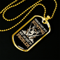 Problem Starts With Hunting Necklace Stainless Steel or 18k Gold Dog Tag 24" Chain-Express Your Love Gifts
