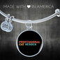 Professional Cat Herder Bracelet Stainless Steel or 18k Gold Circle Bangle-Express Your Love Gifts