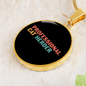 Professional Cat Herder Circle Necklace Stainless Steel or 18k Gold 18-22"-Express Your Love Gifts