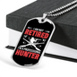 Proffesional Hunter Necklace Stainless Steel or 18k Gold Dog Tag 24" Chain-Express Your Love Gifts
