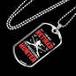Proffesional Hunter Necklace Stainless Steel or 18k Gold Dog Tag 24" Chain-Express Your Love Gifts