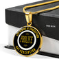 Prolife Life Begins At Conception Circle Necklace Stainless Steel or 18k Gold 18-22"-Express Your Love Gifts