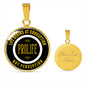 Prolife Life Begins At Conception Circle Necklace Stainless Steel or 18k Gold 18-22"-Express Your Love Gifts
