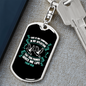 Promise Me Life Psalm 119:50 Keychain Stainless Steel or 18k Gold Dog Tag Keyring-Express Your Love Gifts