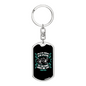 Promise Me Life Psalm 119:50 Keychain Stainless Steel or 18k Gold Dog Tag Keyring-Express Your Love Gifts