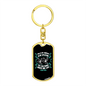 Promise Me Life Psalm 119:50 Keychain Stainless Steel or 18k Gold Dog Tag Keyring-Express Your Love Gifts