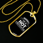 Property Of A Firefighter Gift Stainless Steel or 18k Gold Dog Tag 24" Chain-Express Your Love Gifts