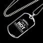 Property Of A Firefighter Gift Stainless Steel or 18k Gold Dog Tag 24" Chain-Express Your Love Gifts