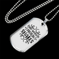 Protein Shakes Christian Necklace Stainless Steel or 18k Gold Dog Tag 24" Chain-Express Your Love Gifts