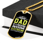Proud Dad Of Electrician Necklace Stainless Steel or 18k Gold Dog Tag 24" Chain-Express Your Love Gifts