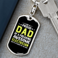 Proud Dad Of Electrician Swivel Keychain Dog Tag Stainless Steel or 18k Gold-Express Your Love Gifts