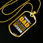 Proud Dad Wonderful Bitcoin Crypto Necklace Stainless Steel or 18k Gold Dog Tag 24" Chain-Express Your Love Gifts