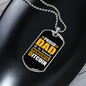 Proud Dad Wonderful Bitcoin Crypto Necklace Stainless Steel or 18k Gold Dog Tag 24" Chain-Express Your Love Gifts