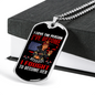 Proud Female Firefighter Gift Stainless Steel or 18k Gold Dog Tag 24" Chain-Express Your Love Gifts