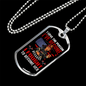 Proud Female Firefighter Gift Stainless Steel or 18k Gold Dog Tag 24" Chain-Express Your Love Gifts
