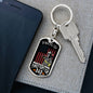 Proud Firefighter Dad Dog Tag Pendant Keychain Stainless Steel or 18k Gold-Express Your Love Gifts