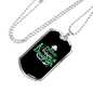 Proud Firefighter'S Daughter Necklace Stainless Steel or 18k Gold Dog Tag 24" Chain-Express Your Love Gifts
