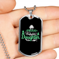 Proud Firefighter'S Daughter Necklace Stainless Steel or 18k Gold Dog Tag 24" Chain-Express Your Love Gifts