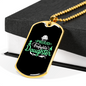 Proud Firefighter'S Daughter Necklace Stainless Steel or 18k Gold Dog Tag 24" Chain-Express Your Love Gifts