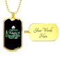 Proud Firefighter'S Daughter Necklace Stainless Steel or 18k Gold Dog Tag 24" Chain-Express Your Love Gifts