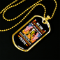 Proud Firefighter's Mom Colors Necklace Stainless Steel or 18k Gold Dog Tag 24" Chain-Express Your Love Gifts