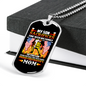 Proud Firefighter's Mom Colors Necklace Stainless Steel or 18k Gold Dog Tag 24" Chain-Express Your Love Gifts
