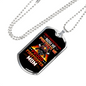 Proud Firefighter's Mom Necklace Stainless Steel or 18k Gold Dog Tag 24" Chain-Express Your Love Gifts