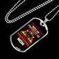 Proud Firefighter's Mom Necklace Stainless Steel or 18k Gold Dog Tag 24" Chain-Express Your Love Gifts