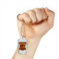 Proud Firefighter'S Wife Necklace Stainless Steel or 18k Gold Dog Tag 24" Chain-Express Your Love Gifts